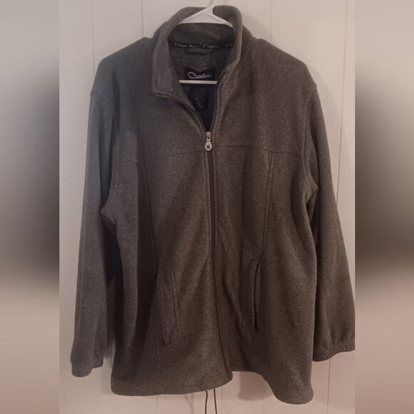 Catalina Jackets & Blazers - Catalina Gray Zip-Up Jacket Missy Size 12-14/ Womens Large